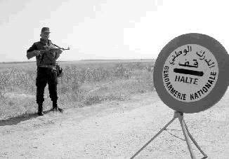 Border police in Algeria